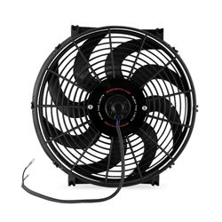 Radiator Fan, Electric, Single, Curved Blade, 14 in. Diameter, 1,300 cfm, Reversible, 7.80 Amps, Each