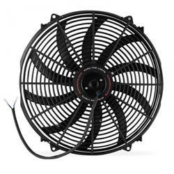 Radiator Fan, Electric, Single, Curved Blade, 16 in. Diameter, 1,850 cfm, Reversible, 7.18 Amps, Each