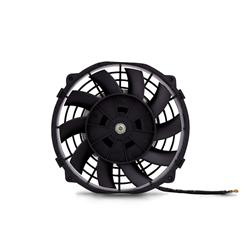 Fan, Slim, Electric, Single, 600 cfm, 10 Plastic Blades, 3,000 rpm, 8 amps, Black Plastic Shroud, Each