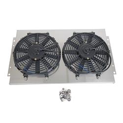 Fan, Electric, Dual, 1,150 cfm Per Fan, 2,000 rpm, Aluminum Shroud, Chevy, Kit