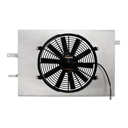 Fan, Electric, Single, Puller, 1,150 cfm, Black Plastic Blades, Aluminum Shroud, Ford, Kit