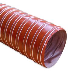 Cooling Duct Hose, Silicone, Red, Heat Resistant, 3.000 in. Diameter, 12 ft. Long, Each