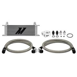 Oil Cooler, Universal Oil Cooler Kit, 13-Row, Silver