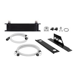 Oil Cooler, Heat Sink, Aluminum, Black Anodized, -10 AN Male Threads Inlet/Outlet, Subaru, 2.0L, 2.5L, Kit