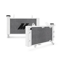 Radiator, Crossflow, 2-row, Aluminum, Natural, Arctic Cat, Kawasaki, Suzuki, Each