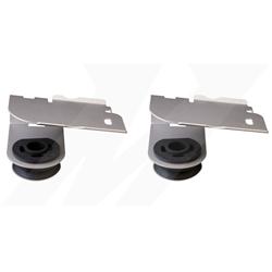 Radiator Mounting Brackets, Aluminum, Ford, Set