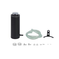 Coolant Reservoir Tank, Cylindrical, 28 oz. Capacity, Aluminum, Black Wrinkle Powdercoated, Each