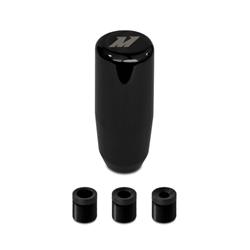 Shift Knob, Weighted, Cylindrical Style, Steel, Black, Mishimoto Logo, 3.42 in. Height, Manual, Each