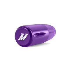 Shift Knob, Weighted, Cylindrical Style, Steel, Purple, Mishimoto Logo, 3.42 in. Height, Manual Transmission, Each