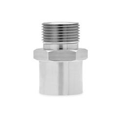 Oil Filter Adapter, Stainless Steel, 22mm, For Mishimoto Sandwich Plate Adapter, Each