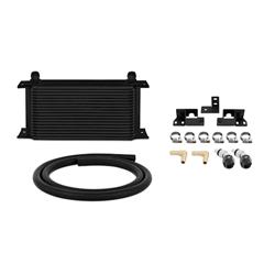 Transmission Cooler, Heat Sink, Aluminum, Black Anodized, -10 AN Male Threads Inlet/Outlet, Jeep, 3.8L, Kit