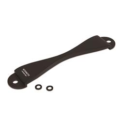 Battery Hold-Downs, CNC Battery Tie-Down, Billet Aluminum, Black Anodized, Fits Most Subaru Models, Each