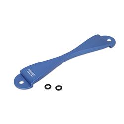 Battery Hold-Downs, CNC Battery Tie-Down, Billet Aluminum, Blue Anodized, Fits Most Subaru Models, Each