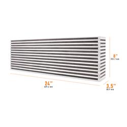 Intercooler Core, Universal Air-to-Air Race Intercooler Core, 24"x8"x3.5"