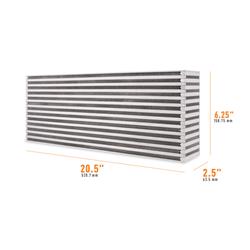 Intercooler Core, Universal Air-to-Air Race Intercooler Core, 20.5"x6.25"x2.5"