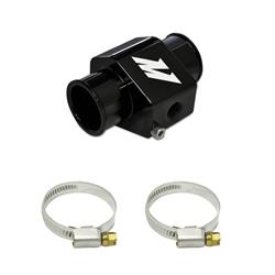 Water Temperature Sensor Adapter, 28mm, Aluminum, Black Anodized, 1/8 in. NPT Bung, Each