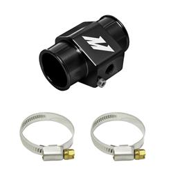 Water Temperature Sensor Adapter, 34mm, Aluminum, Black Anodized, 1/8 in. NPT Bung, Each