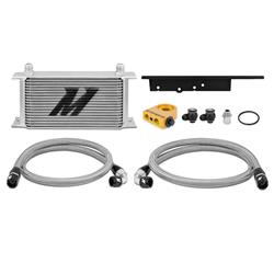 Oil Cooler, Heat Sink, Aluminum, Natural, -10 AN Male Threads Inlet/Outlet, Nissan, Coupe Only, 3.5L, Kit