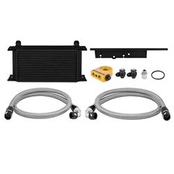 Oil Cooler, Heat Sink, Aluminum, Black Anodized, -10 AN Male Threads Inlet/Outlet, Nissan, Coupe Only, 3.5L, Kit