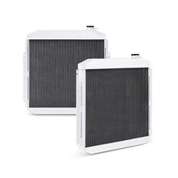 Radiator, X-Line, Downflow, Three-row, Aluminum, Natural, Ford, Chevy Small Block, Each