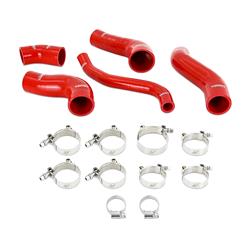 Intercooler Hoses, Silicone, Clamps, Red, Hyundai, 1.6L, Kit