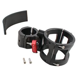 Fire Extinguisher Mount, Quick-Release, 1.500-2.000 in. Roll Bar, Billet Aluminum, Black Anodized, Each