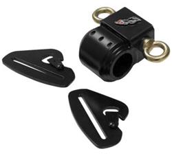 Harness Mounting Kit, Racing Harness Components, Quick-Release, Steel, Black Powdercoated, for 1.25 in. Cross Bar Tubes, Kit