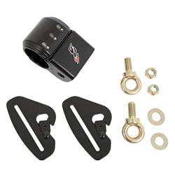 Harness Mounting Kit, Racing Harness Components, Quick-Release, Steel, Black Powdercoated, for 1.75 in. Cross Bar Tubes, Kit