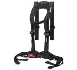 Racing Harness, EVO UTV Harness, Latch, 4-point, Nylon, Black, 2 in. Belt Width, Each