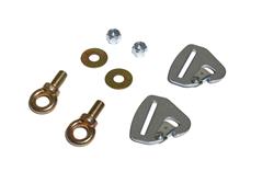 Harness Mounting Tab, Racing Harness Component, Quick-Release, Steel, Black, 2 in., Each