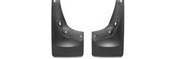 Mud Flaps, No-Drill DigitalFit, Front, Thermoplastic, Black, GMC, Pickup, Pair