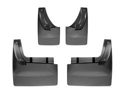 Mud Flaps, No-Drill DigitalFit, Front an Rear, Thermoplastic, Black, Dodge, Ram, Pair