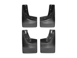 Mud Flaps, No-Drill DigitalFit, Front and Rear, Thermoplastic, Black, Chevy, Set of 4
