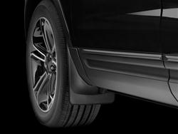 Mud Flaps, No-Drill DigitalFit, Front, Thermoplastic, Black, Ford, Pair