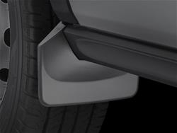 Mud Flaps, No-Drill DigitalFit, Thermoplastic, Black, Ford, Front, Pair
