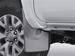 Mud Flaps, No-Drill DigitalFit, Thermoplastic, Black, Toyota, Front, Pair