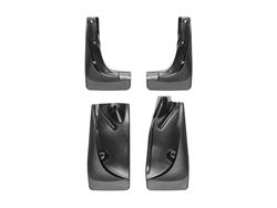 Mud Flaps, No-Drill DigitalFit, Front an Rear, Thermoplastic, Black, Jeep, Pair
