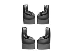 Mud Flaps, No-Drill DigitalFit, Front an Rear, Thermoplastic, Black, Ford, Set of 4