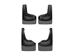 Mud Flaps, No-Drill DigitalFit, Front an Rear, Thermoplastic, Black, Nissan, Pair