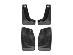 Mud Flaps, No-Drill DigitalFit, Front an Rear, Thermoplastic, Black, Buick, Pair