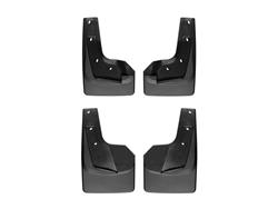 Mud Flaps, No-Drill DigitalFit, Front an Rear, Thermoplastic, Black, Dodge, Pair