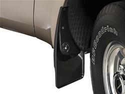 Mudflaps, Thermoplastic, Black, No Drill, Jeep, Rear, Pair