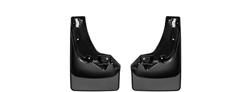 Mud Flaps, No-Drill, Thermoplastic, Chevy, Front, Black, Pair