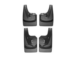 Mud Flaps, No-Drill DigitalFit, Front and Rear, Thermoplastic, Black, Ram, Without Fender Flares, Set of 4