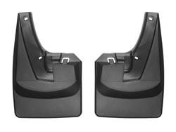 Mud Flaps, No-Drill DigitalFit, Front, Thermoplastic, Black, Ram, Without Fender Flares, Pair