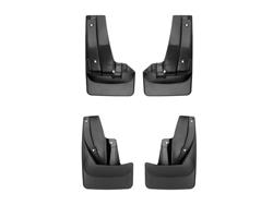 Mud Flaps, No-Drill, Thermoplastic, Black, Does Not Fit Models with Factory Splash Guards, Front and Rear, Subaru, Set of 4