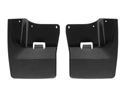 Mud Flaps, No-Drill, Digital Fit, Front, Thermoplastic, Black, GMC, Pair