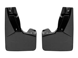 Mud Flaps, No-Drill, Thermoplastic, Black, Front and Rear, Cadillac, Set of 4