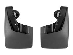 Mud Flaps, No-Drill, MudFlaps, Thermoplastic, Black, Front, Chevrolet, Pair