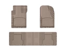 Floor Mats, AVM Trim To Fit, Thermoplastic, Tan, Front/Second Seat, Set of 3